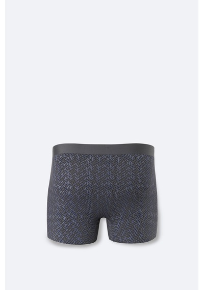 Avva Erkek Antrasit Dikişsiz Baskılı Soft Touch Elastan Boxer A62y9514