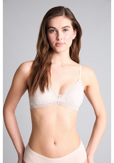 Defacto Dantel Detaylı Çıkarılabilir Pedli Balensiz Bralet G7762ax26spbn503 Kahve-bn503