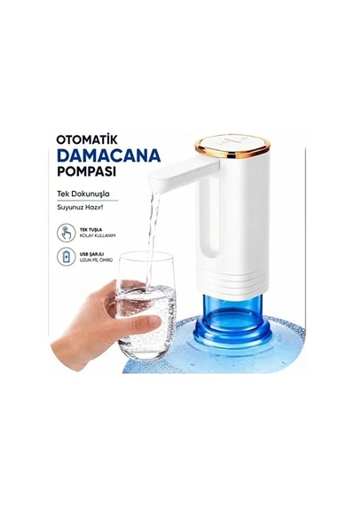 Şarjlı Taşınabilir Otomatik Damacana Su Pompası Katlanabılır Tasarım 800 Mah Bataryalı Diğer