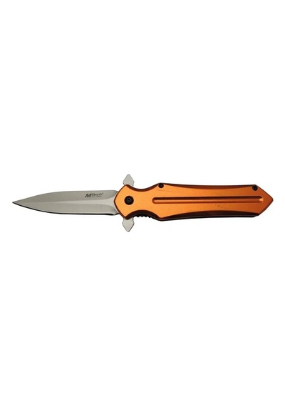 4222 Turuncu Kamp Çakı 21cm- Yarı Otomatik, Kemerlikli
