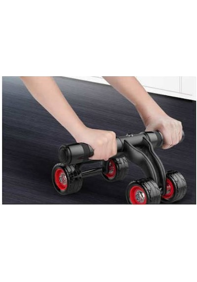 Dört Tekerlekli Egzersiz Fitnes Aleti Kol ve Karın Kasları İçin