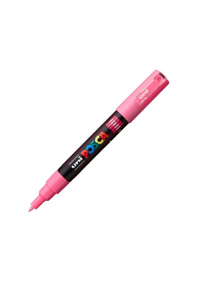 Uni-ball Posca 0.7 Su Bazlı Poster Markörü Pembe N Pc-1m Çok Renkli