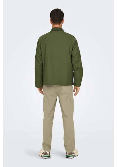 Only & Sons Erkek Mont 22031626 Olive Çok Renkli