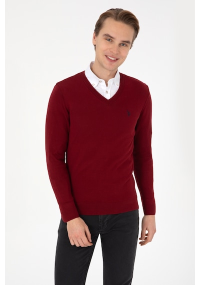 U.s. Polo Assn. Erkek Bordo Kazak /triko 50313662-vr014 Bordo