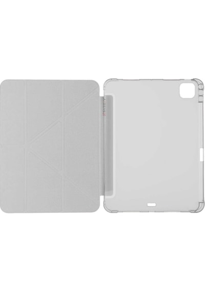 Apple Uyumlu iPad Pro 11 İnç 2.nesil 2020 Kılıf Üçgen Katlanabilir Kalem Şarj Bölmeli Kılıf Kapaklı Kılıf