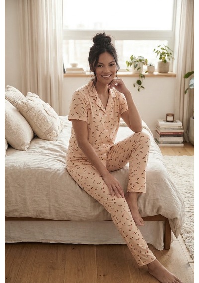 Lela Bayan Pijama Takımı 65750101y Somon