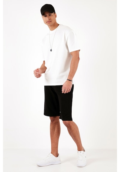 Buratti Pamuklu Bisiklet Yaka Relaxed Fit Basic Erkek T Shirt 5902610 Ekru