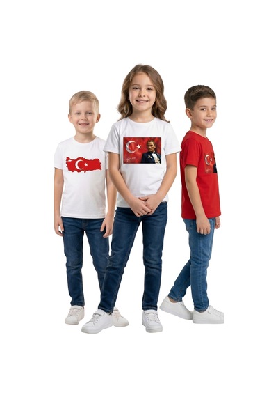 New Kids 3 Lü Set Ünisex Çocuk Tshirt 3 Adet -91206 Çok Renkli
