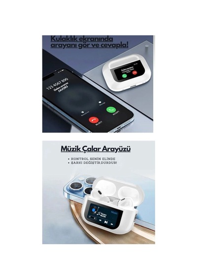 Anc + Ambient Sound Ekranlı Tws Kulaklık