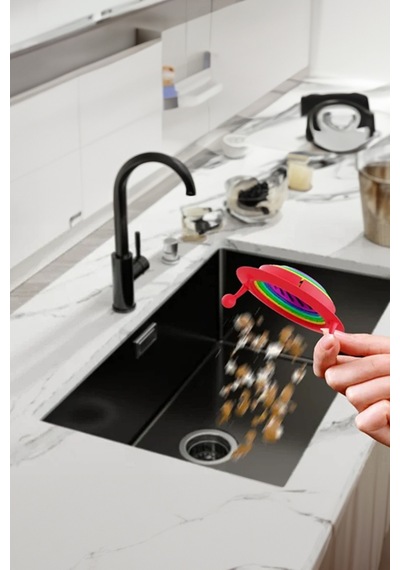 6 Kademeli Lavabo Süzgeci Artıkları Kolayca Toplar Gider Tıkamaz Plastik 1 Parça Plastik Diğer
