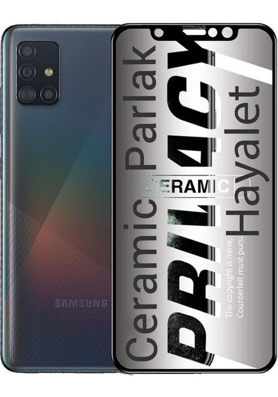 Samsung Uyumlu  A71 Hayalet Ekran Koruyucu Parlak Seramik Kırılmaz Cam 9018000001710