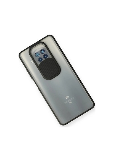 Cosmotex Newface Xiaomi Mi 10t Lite Kılıf Palm Buzlu Kamera Sürgülü Silikon - Siyah
