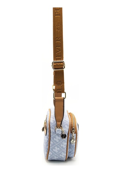 Silver Polo 1111 Kadın Çapraz Çanta Koyu Bej Mat Taba Çok Renkli