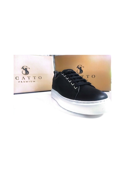 Scatto Erkek Deri Sneaker Siyah