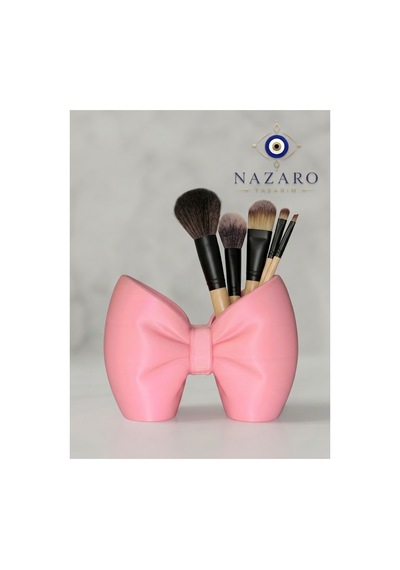 Fiyonk Makyaj Fırçası Düzenleyici Organizer Kalemlik Pembe - 916104209 Pembe