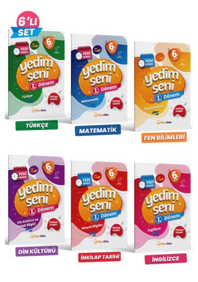 6. Sınıf Yedim Seni 1. Dönem Tekrar Kampı Hiper Zeka Yayınları