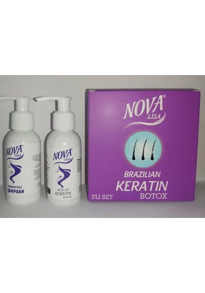 Nova Lisa Mini Brezilya Keratin Özlü Şampuan 100 ML + Keratin 100 ML