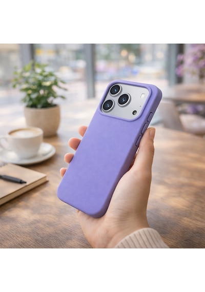 Apple Uyumlu iPhone 17 Pro Max Kılıf Renkli Lansman İçi Kadife Yumuşak Kamera Yükseltili Silikon Açık Mavi