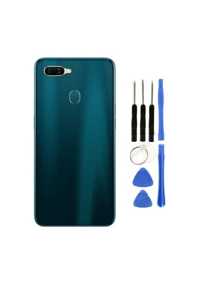 Oppo Ax7 Uyumlu Arka Pil Kapağı Yesil + Tamir Seti Çok Renkli