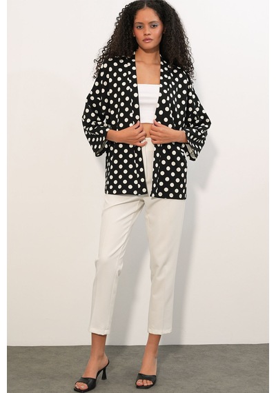 Hiccup Bdart Kadın Polyester-elastan Kimono Siyah