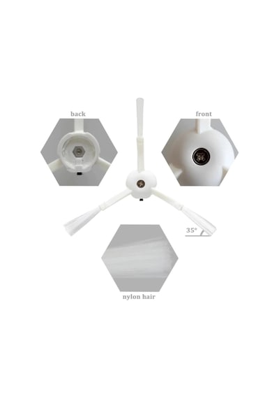 Roborock S50/S55 Uyumlu 2Li Yan Fırça (552464836)