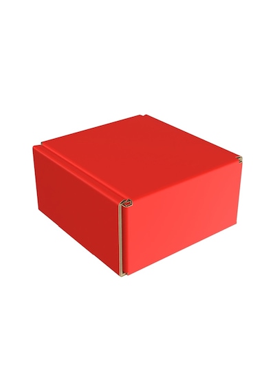 8x8x4 - 25 Adet Kırmızı Hediye Karton Kilitli Kutusu