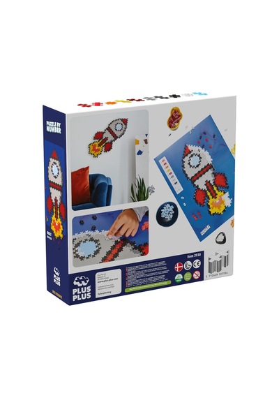 Plus-plus Puzzle By Number Rocket 500pcs