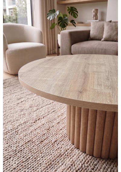 Petra Çıtalı & Bohem Yuvarlak Orta Sehpa 70 Cm Safir Meşe Petra Çıtalı & Bohem Yuvarlak Orta Sehpa 70 Cm Safir Meşe