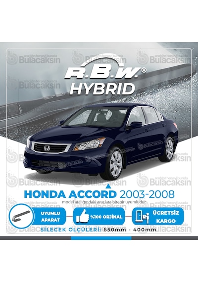 Honda Accord Ön Silecek Takımı (2003-2008) RBW Hibrit
