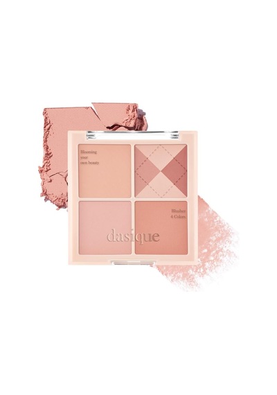 Karıştırılabilir Renk Tonlarına Sahip 4 Lü Allık Paleti Blending Mood Cheek 04 Beige Knit Çok Renkli