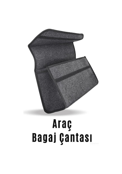 Oto Bagaj Düzenleyici Araç Içi Organizer Araba Bagaj Çantası Keçe