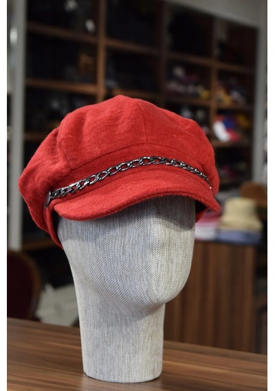 Shopiolog Kadın Denizci Şapka Kışlık Kaşe