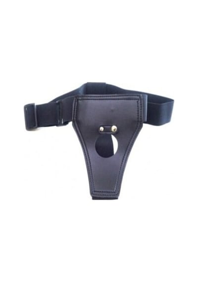 Playboy Siyah Deri Lastikli Protez Fantezi Kemeri / Playboy Black Leather Elastic Prosthetic Fantasy Belt