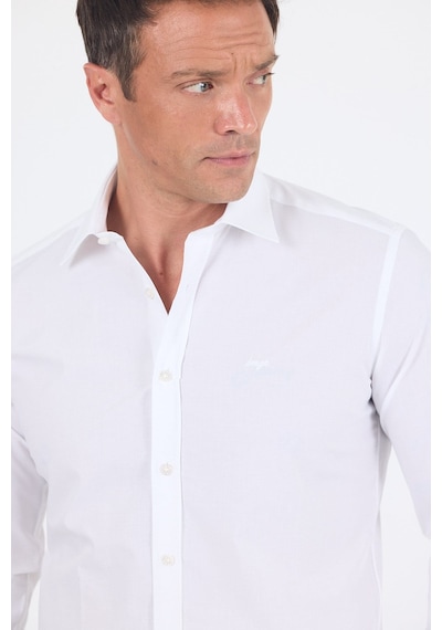 İmza Beyaz Klasik Yaka Uzun Kol Cepsiz Slim Fit Basic Pamuklu Gömlek 1004255008 İmza Beyaz Klasik Yaka Uzun Kol Cepsiz Slim Fit Basic Pamuklu Gömlek 1004255008