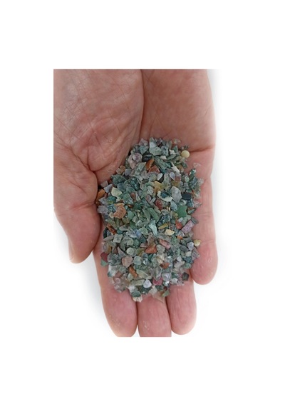 50 Gram Minik Yosunlu Akik Kırıktaş Deliksiz Parçalar 130-3