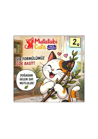 Jum .3 Lü Stıck-doğal Kedi Oyuncağı ,diş Temizleme,kedi Kemirme Çubuğu