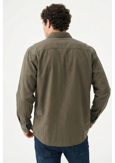 Loft Lf2039536 Erkek Uzun Kol Gömlek Khaki