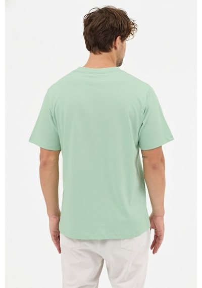 Goffra Erkek Premium Kalite Yoğun Dokulu Pamuklu T-shirt Yeşil M101-r0220-07 Yeşil