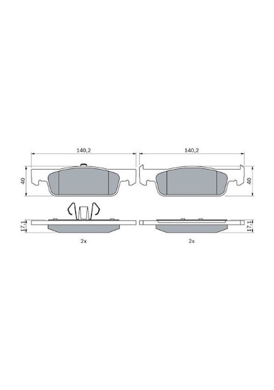 Dacia Sandero 1.2 2012-2018 Bosch Ön Balata