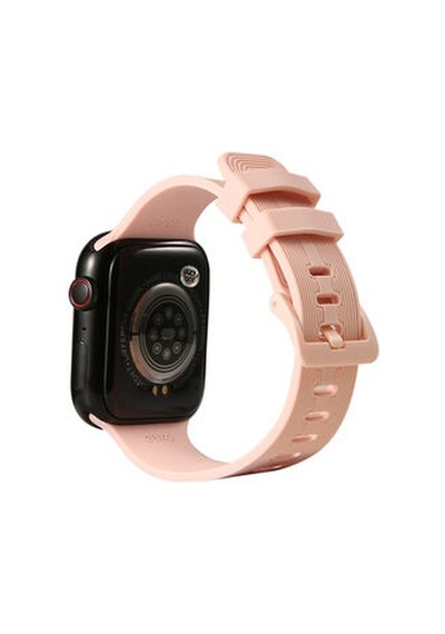 Apple Watch Uyumlu 7 41mm Krd-23 Silikon Kordon - Gri
