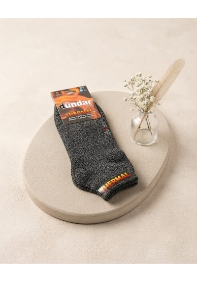 Dündar Çorap Dündar Plus Thermal Erkek Termal Çorap -7019 Antrasit - Gri