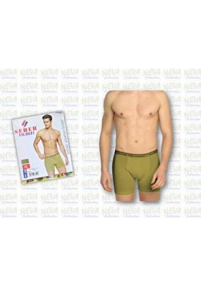 Erkek Yeşil Boxer Askeri Boxer 3Adet 001