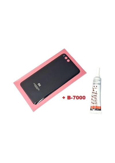 Tkgz Xiaomi Mi Note 3 Arka Kapak Batarya Pil Kapağı Cam+b-7000 Siyah