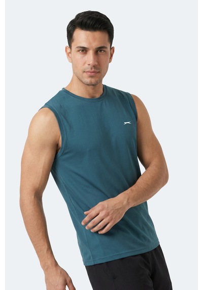 Slazenger Herofıt Erkek Kolsuz Petrol Atlet