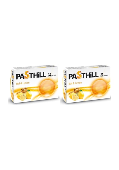 Pasthıll Bal ve Limon 24 Adet Boğaz Pastili 2'li Paket