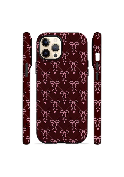 Velvoria Valestra Burgundy Bow Grid Apple iPhone Uyumlu 12 Pro Max Magsafe Koruma Kılıfı Valestra Magline - Burgundy Bow Grid Velvoria Valestra Burgundy Bow Grid Apple iPhone Uyumlu 12 Pro Max Magsafe Koruma Kılıfı Valestra Magline - Burgundy Bow Grid