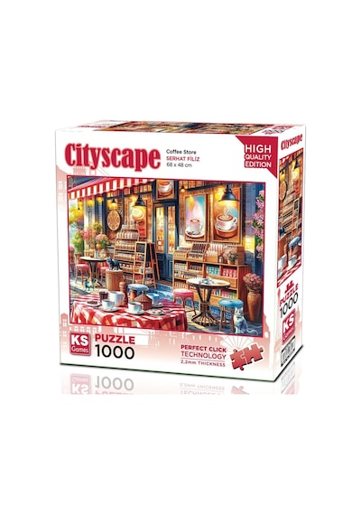 Ks Games 1000 Parça Kahve Dükkanı Puzzle - Serhat Filiz
