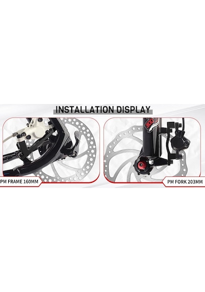 Bisiklet Disk Fren Adaptörü Post Mount 180mm Dönüştürücü Ön Arka Disk Fren Adaptörü Pm-pm-f180 Ön