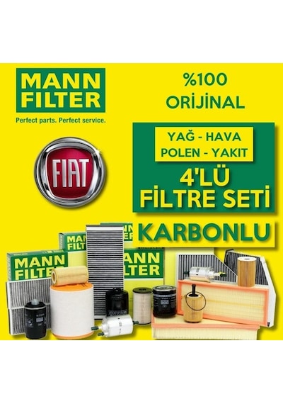 Fiat Doblo 1.3 1.6 Euro6 Mann Filtre Bakım Seti 2016-2020 (495302664)