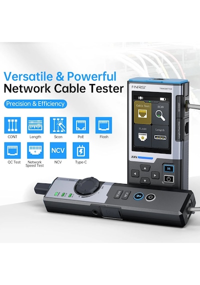 Fnırsı Lpm-10a Çok Fonksiyonlu Ağ Kablosu Test Cihazı Ve Kablo Bulucu Poe + Ncv